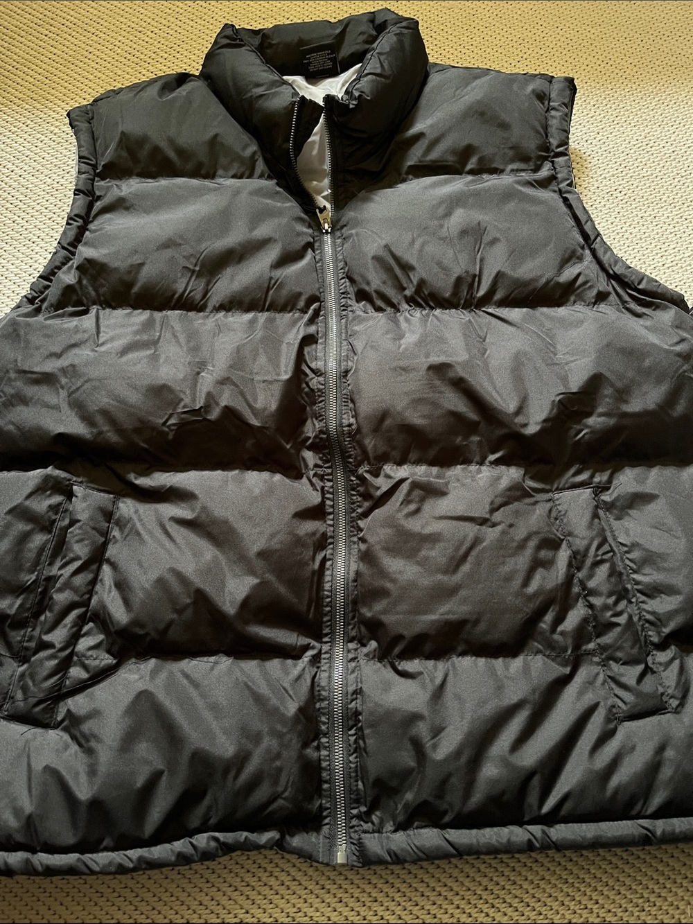 Vest mens new size XXL FTP shell lining & fill polyester pockets feel dry black